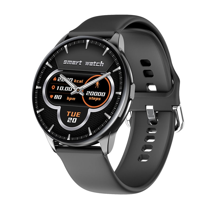 Smartwatch with Fitness Tracker and Heart Rate Monitor Rugged Durable Design with Round Touchscreen - Image 1