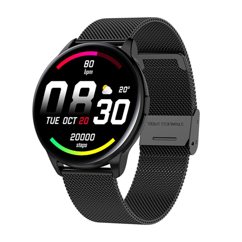 Smartwatch with Fitness Tracker and Heart Rate Monitor Rugged Durable Design with Round Touchscreen - Image 4