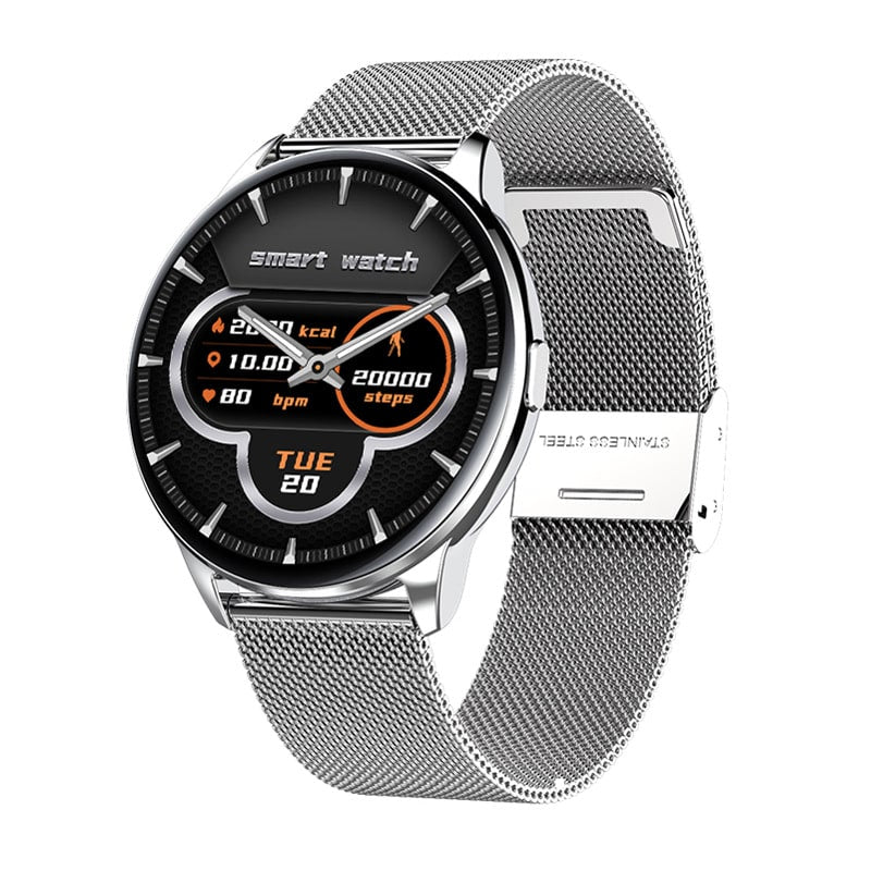 Smartwatch with Fitness Tracker and Heart Rate Monitor Rugged Durable Design with Round Touchscreen - Image 8