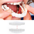 Snap on Veneers Cosmetic Dental Temporary Flexible Plastic Upper Lower - Image 1