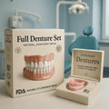 Snap on Veneers Upper and Lower Teeth with Moldable Cosmetic Fake for Temporary Wear - Image 1