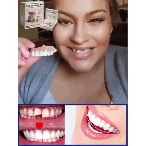 Snap on Veneers Upper and Lower Teeth with Moldable Cosmetic Fake for Temporary Wear - Image 8