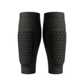 Soccer Shin Guard Compression Sleeves with Padded Calf Protection for Football and Running - Image 1