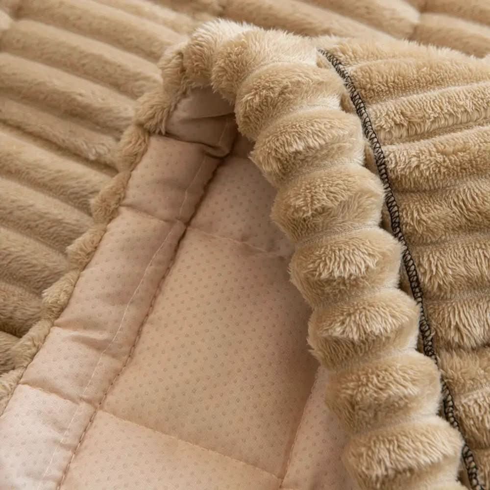Sofa Couch Seat Cushion Cover with Plush Quilted Design and Non-Slip Backing Stretchable - Image 5