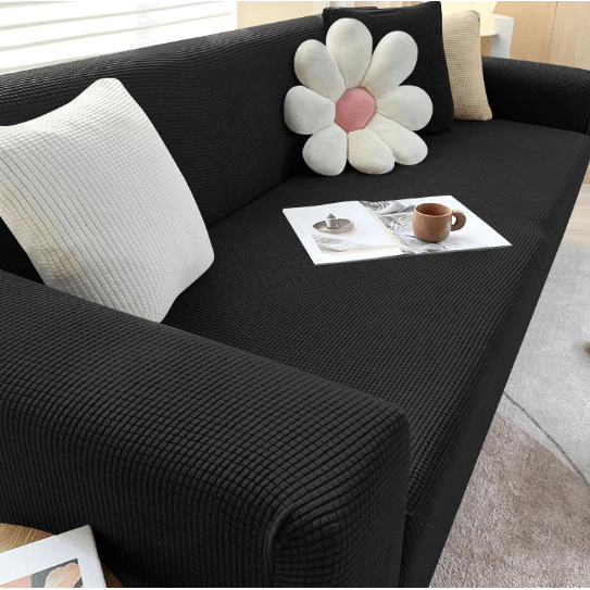Sofa Cover Slipcover for Couch with Ribbed Jacquard and Non-Slip Backing Cat Protector - Image 4