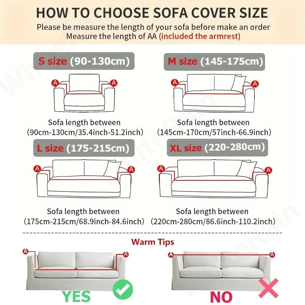 Sofa Cover Slipcover for Couch with Ribbed Jacquard and Non-Slip Backing Cat Protector - Image 6