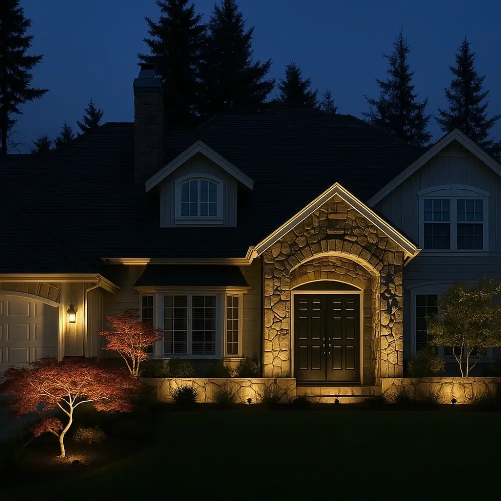Solar Garden Lights Landscape Powered Spotlight Adjustable Rechargeable Outdoor - Image 1