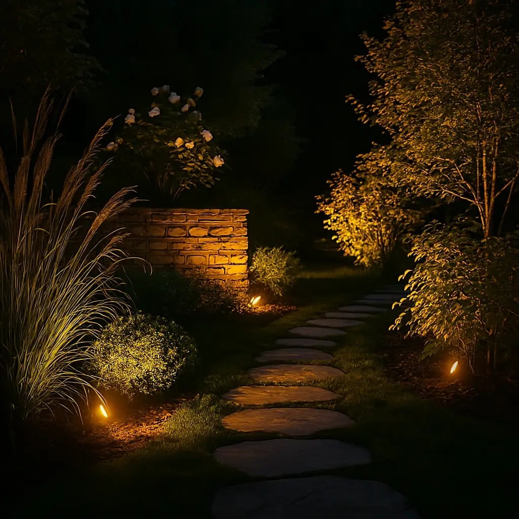 Solar Garden Lights Landscape Powered Spotlight Adjustable Rechargeable Outdoor - Image 2
