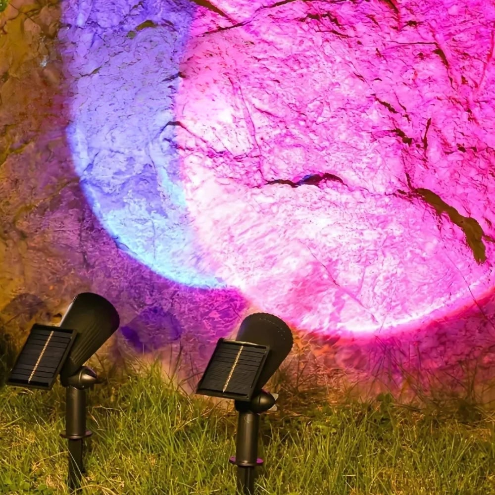Solar Garden Lights Landscape Powered Spotlight Adjustable Rechargeable Outdoor - Image 9