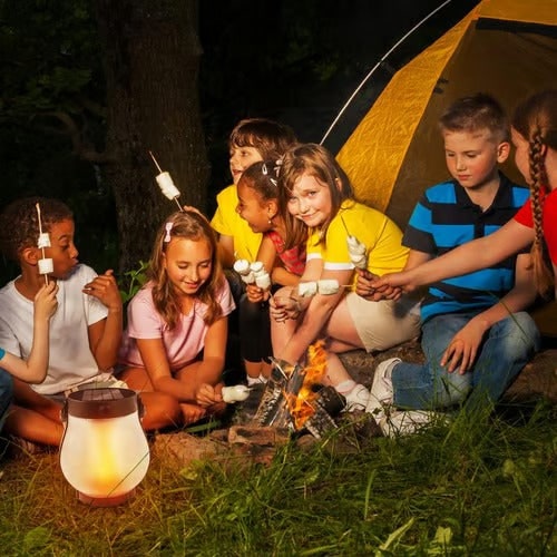 Solar Lantern with Flickering Flame Effect and Rope Handle for Garden Outdoor Lighting - Image 11