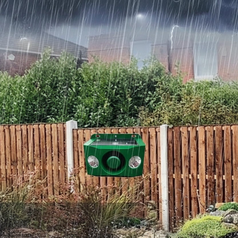 Solar Mouse and Rodent Repellent with LED Lights and Alarm for Outdoor Gardens - Image 3