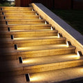 Solar Outdoor Lighting Deck Lights Step Waterproof LED Triangular Stair - Image 1