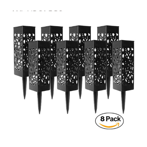 Solar Pathway Lights with Hollow Lattice Design for Garden Lawn and Landscape Outdoor Lighting - Image 1