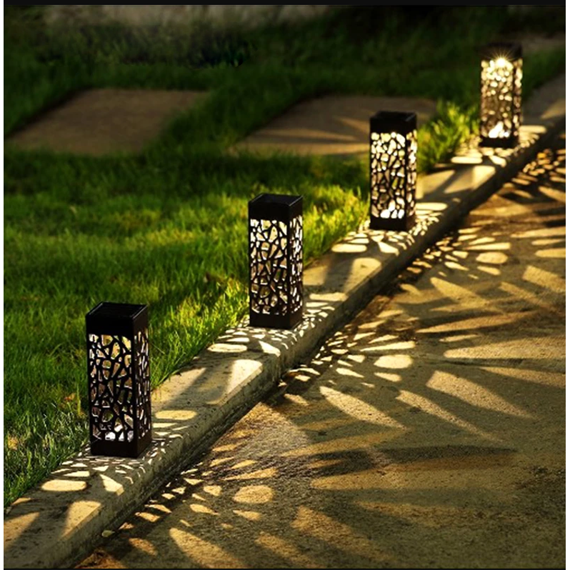 Solar Pathway Lights with Hollow Lattice Design for Garden Lawn and Landscape Outdoor Lighting - Image 7