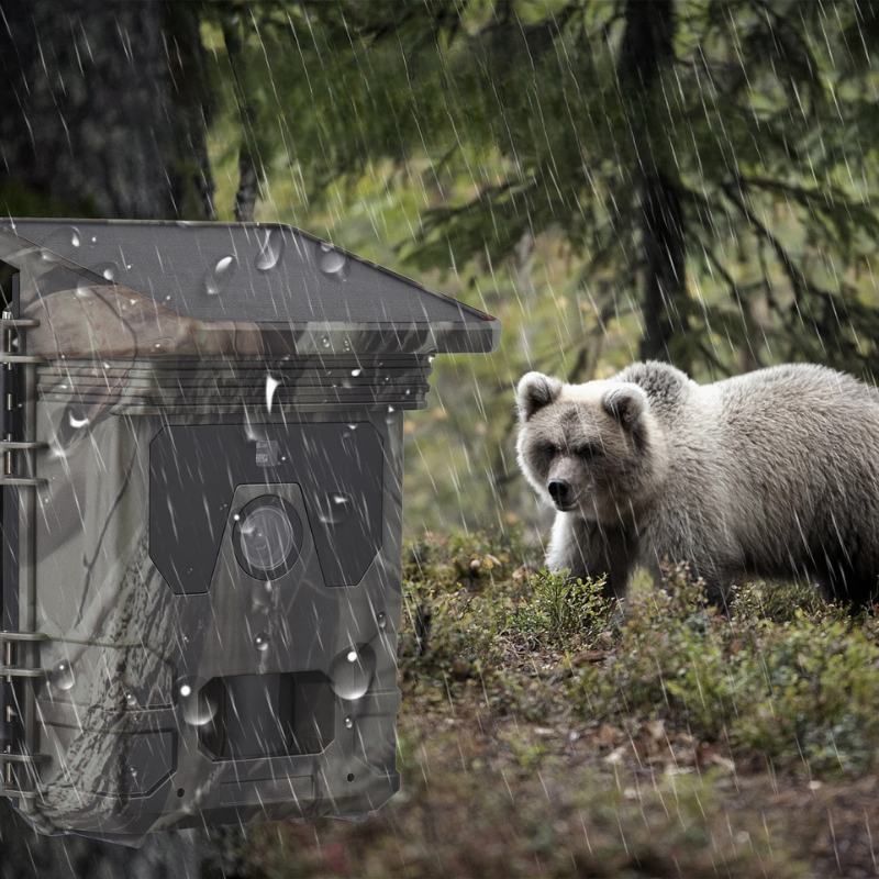 Solar Powered Cell Trail Camera with Night Vision Motion Sensor and Sd Card Slot - Image 1
