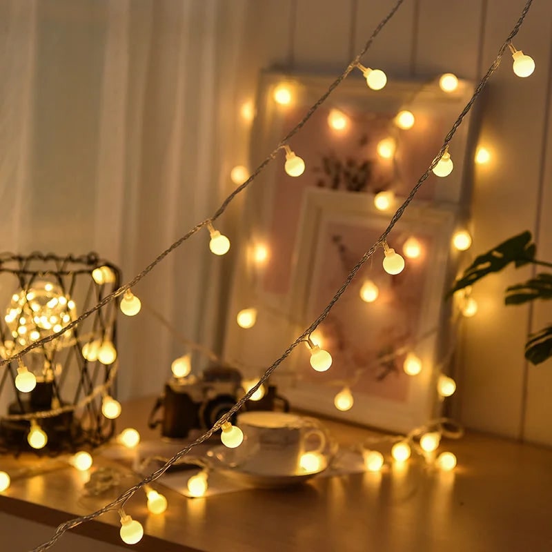 Solar String Lights Outdoor with Frosted Globe Bulbs and Powered Yard Lighting Exterior - Image 7