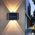 Solar Wall Lights Outdoor with Dual Beam LED and Warm Cool White Up Down Lighting - Image 1