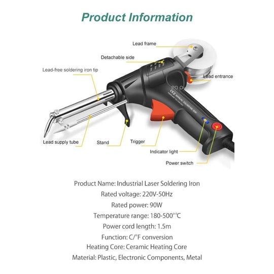 Soldering Wire and Pen for Electronics with Temperature Controlled Circuit Board Iron - Image 5