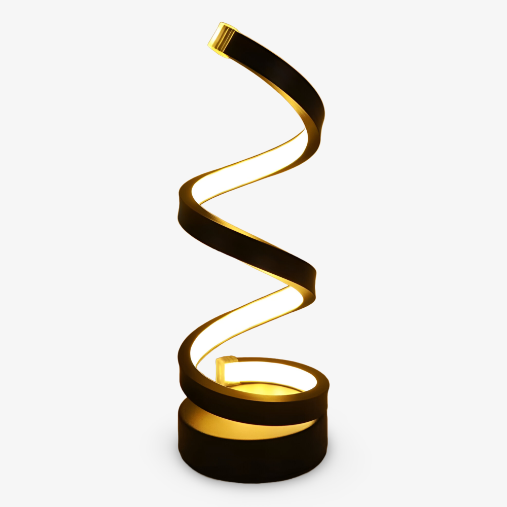Spiral LED Table Lamp with Adjustable Color Temperature for Desk and Dining Room - Image 14