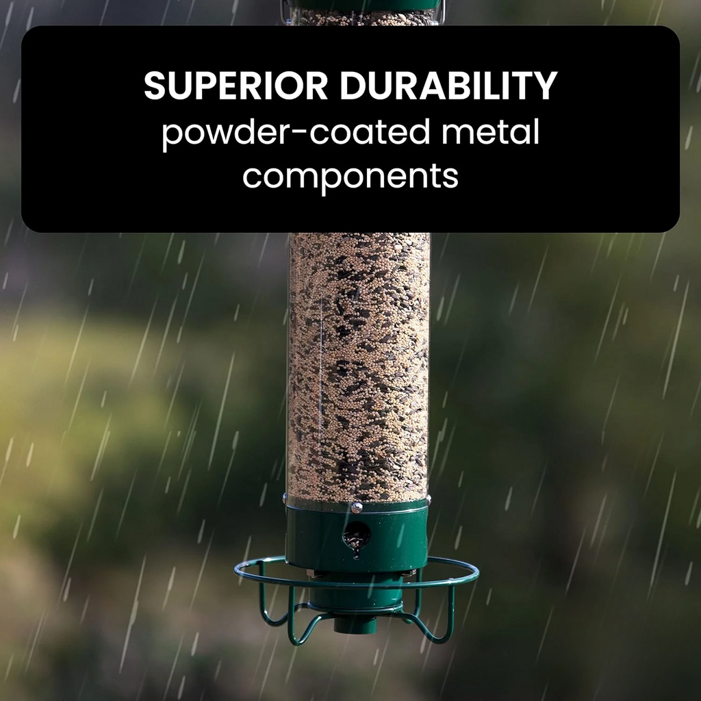 Squirrel Proof Bird Feeder with Weight Activated Spinning Perch and Anti Guard - Image 9