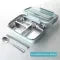 Stainless Steel Bento Lunch Box with Airtight Lid Compartments and Included Utensils - Image 3