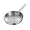 Stainless Steel Frying Pan with Hammered Interior and Glass Lid - Image 6
