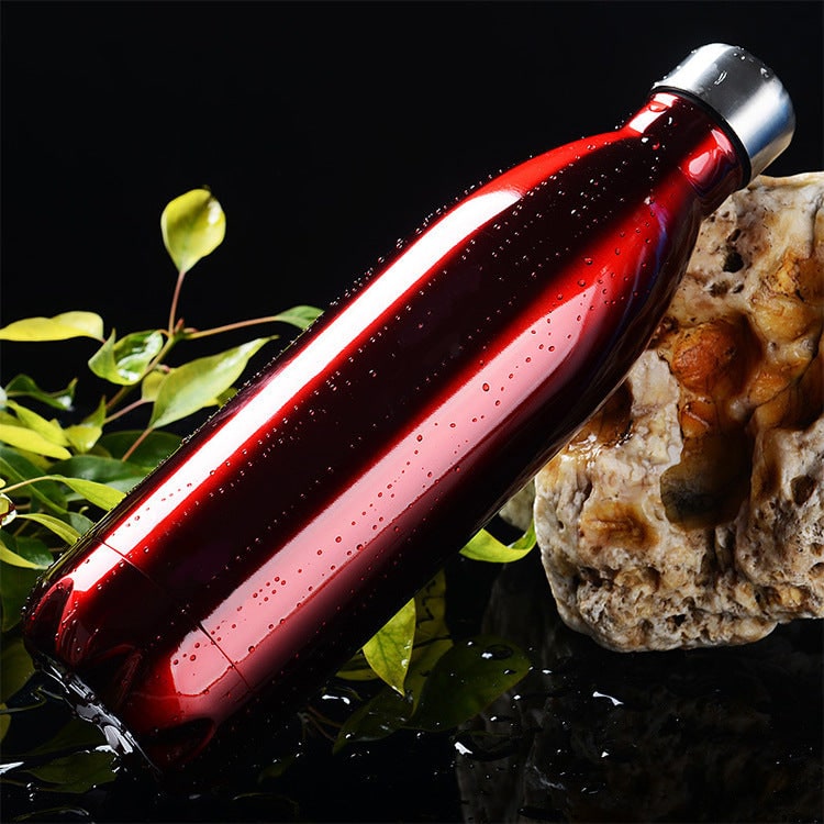 Stainless Steel Insulated Leak Proof Water Bottle Double Wall Portable Outdoor - Image 2