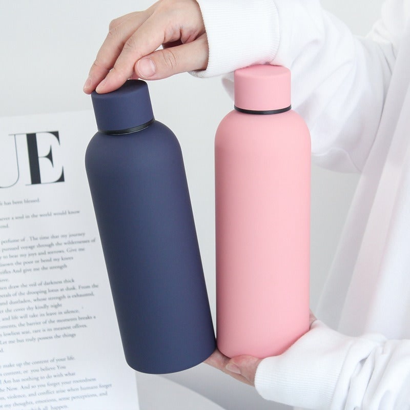 Stainless Steel Insulated Water Bottle Double Walled Matte Portable Travel Finish - Image 1