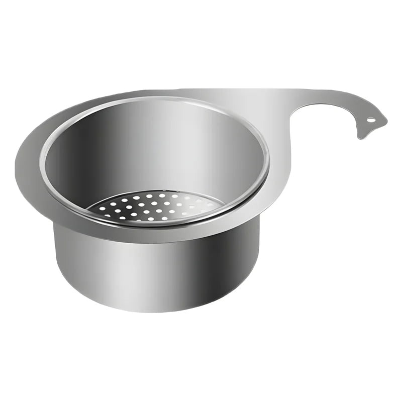 Stainless Steel Sink Strainer Basket with Drain Filtration and Faucet Hook Floor - Image 10