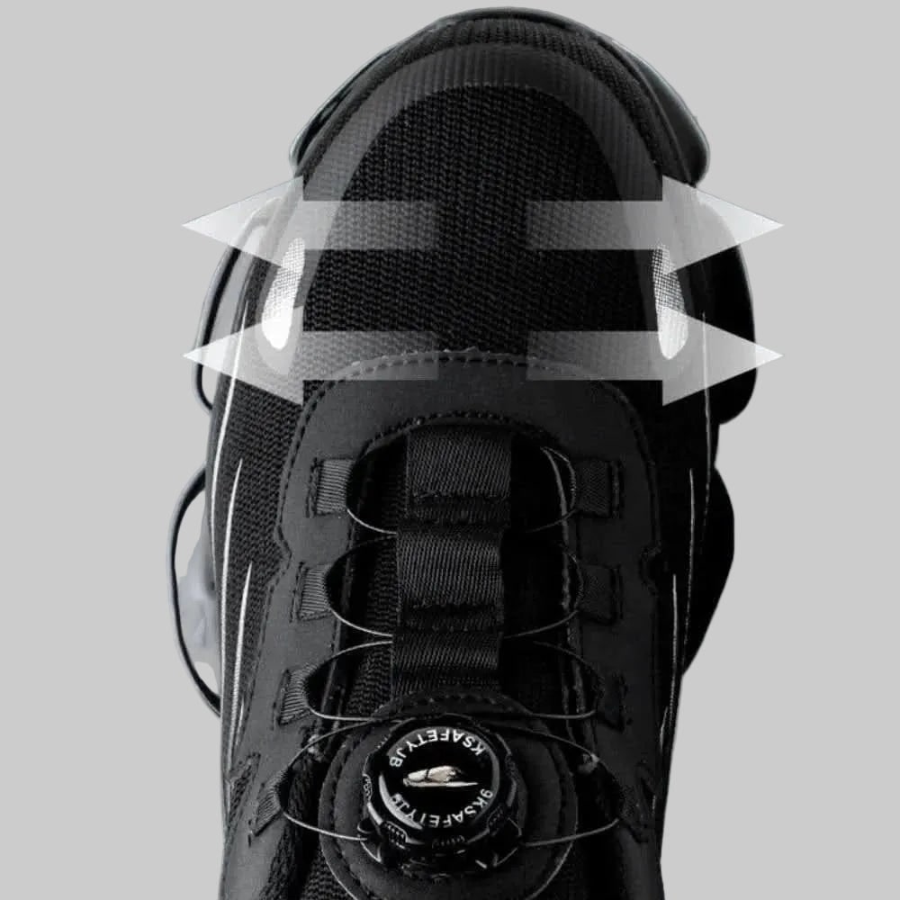 Steel Toe Shoes Lightweight Sneakers Breathable Mesh Slip Resistant Athletic - Image 3