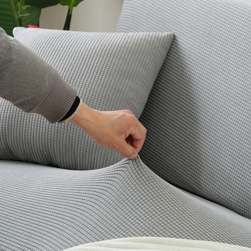 Stretch Sofa Cover and Cotton Slipcovers with Elastic Waffle Knit Texture for Three Seater Couch - Image 13