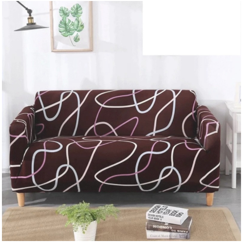 Stretch Sofa Cover Fitted Three Seater Slipcover with Elastic Design and Floral Print - Image 10