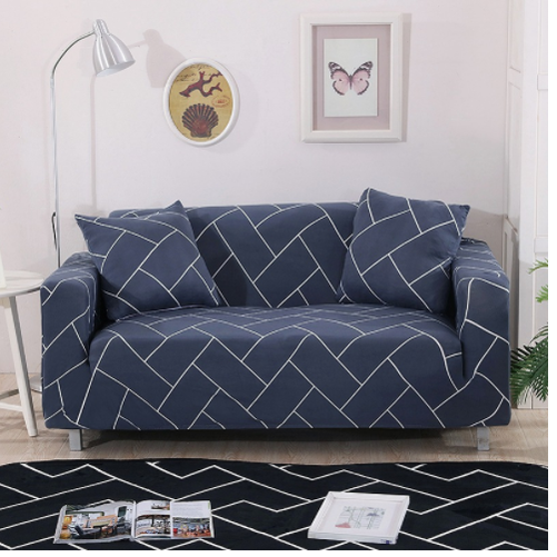 Stretch Sofa Cover Fitted Three Seater Slipcover with Elastic Design and Floral Print - Image 12