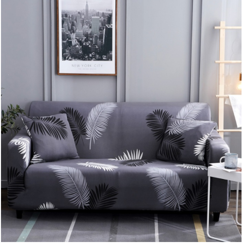 Stretch Sofa Cover Fitted Three Seater Slipcover with Elastic Design and Floral Print - Image 2