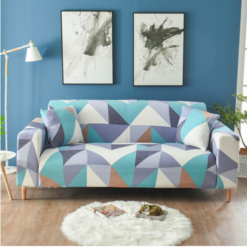 Stretch Sofa Cover Fitted Three Seater Slipcover with Elastic Design and Floral Print - Image 3