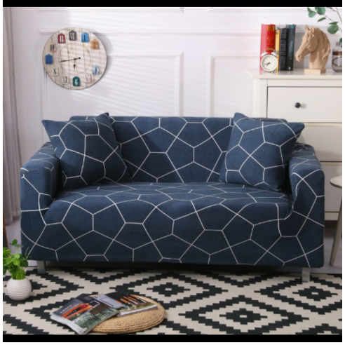 Stretch Sofa Cover Fitted Three Seater Slipcover with Elastic Design and Floral Print - Image 4