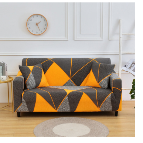 Stretch Sofa Cover Fitted Three Seater Slipcover with Elastic Design and Floral Print - Image 8