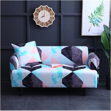 Stretch Sofa Cover with Elastic Slipcover and Matching Pillowcases for Pet Protection Protector - Image 11
