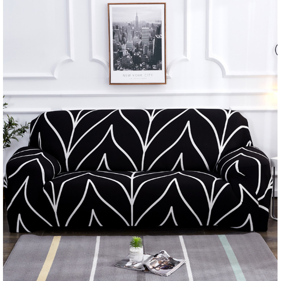 Stretch Sofa Cover with Elastic Slipcover and Matching Pillowcases for Pet Protection Protector - Image 12