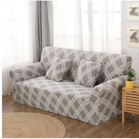 Stretch Sofa Cover with Elastic Slipcover and Matching Pillowcases for Pet Protection Protector - Image 19