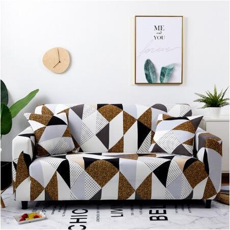 Stretch Sofa Cover with Elastic Slipcover and Matching Pillowcases for Pet Protection Protector - Image 22