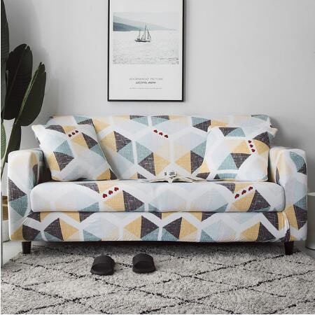 Stretch Sofa Cover with Elastic Slipcover and Matching Pillowcases for Pet Protection Protector - Image 23
