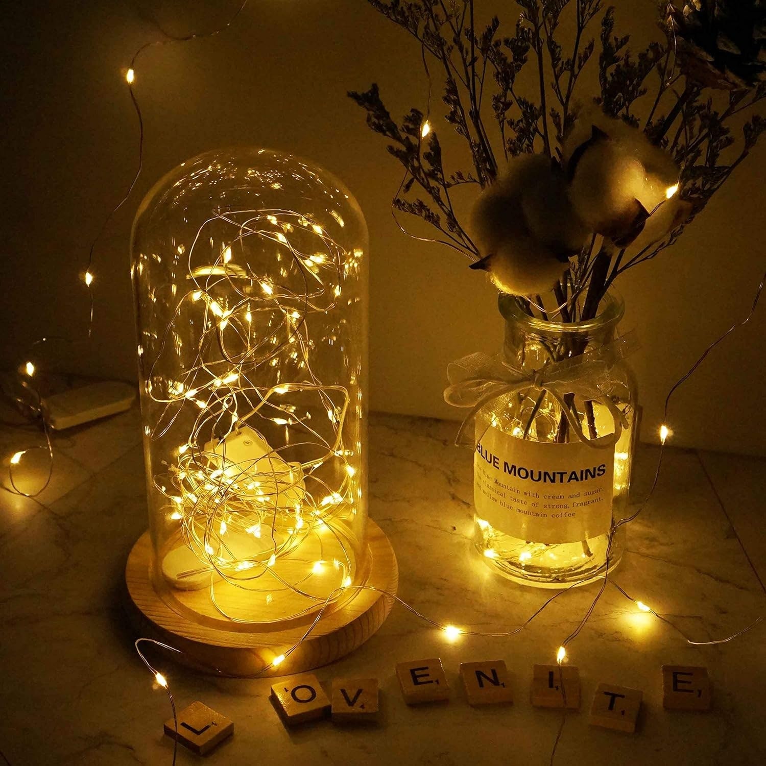 String Lights Fairy with Flexible Copper Wire Micro LED Beads Battery Powered Outdoor Christmas - Image 10