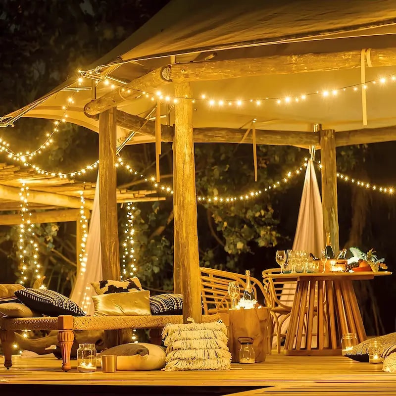 String Lights Fairy with Flexible Copper Wire Micro LED Beads Battery Powered Outdoor Christmas - Image 4