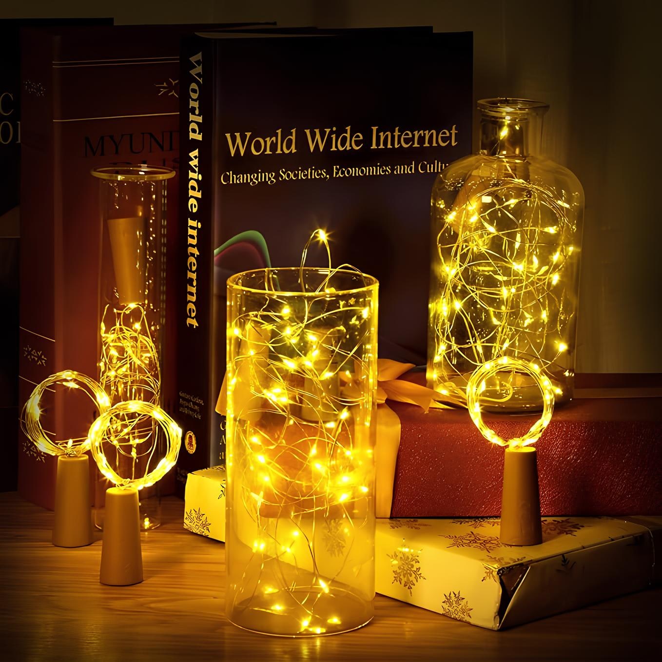 String Lights Fairy with Flexible Copper Wire Micro LED Beads Battery Powered Outdoor Christmas - Image 8