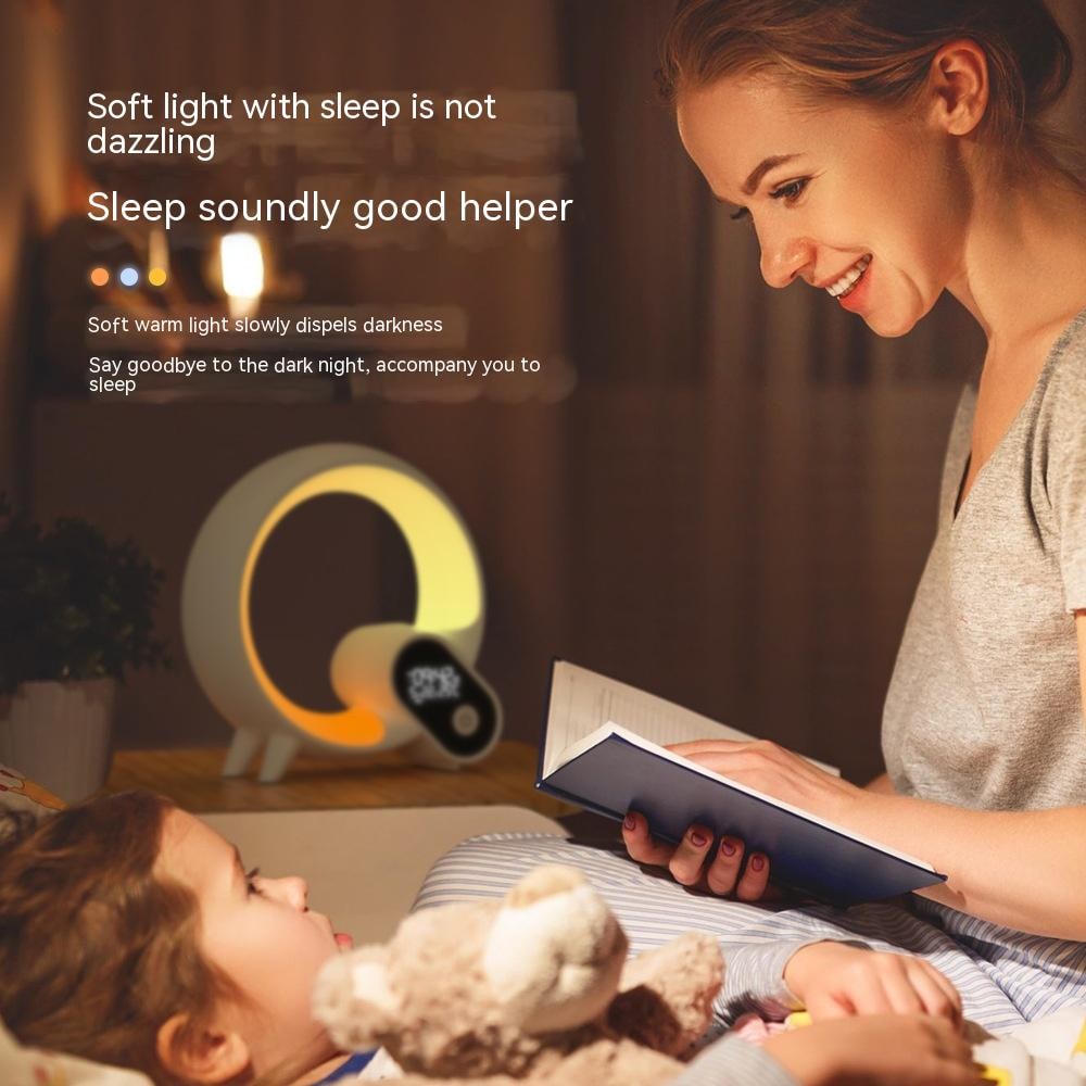 Sunrise Alarm Clock with Digital Display Rgb LED Light Ring and Smart App Control Analog - Image 2