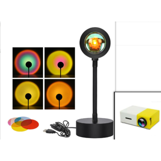 Sunset Lamp Projector LED Night Light with Adjustable Stand for Bedroom Star - Image 14
