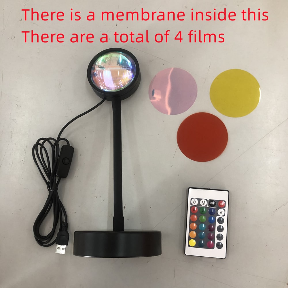 Sunset Lamp Projector LED Night Light with Adjustable Stand for Bedroom Star - Image 21