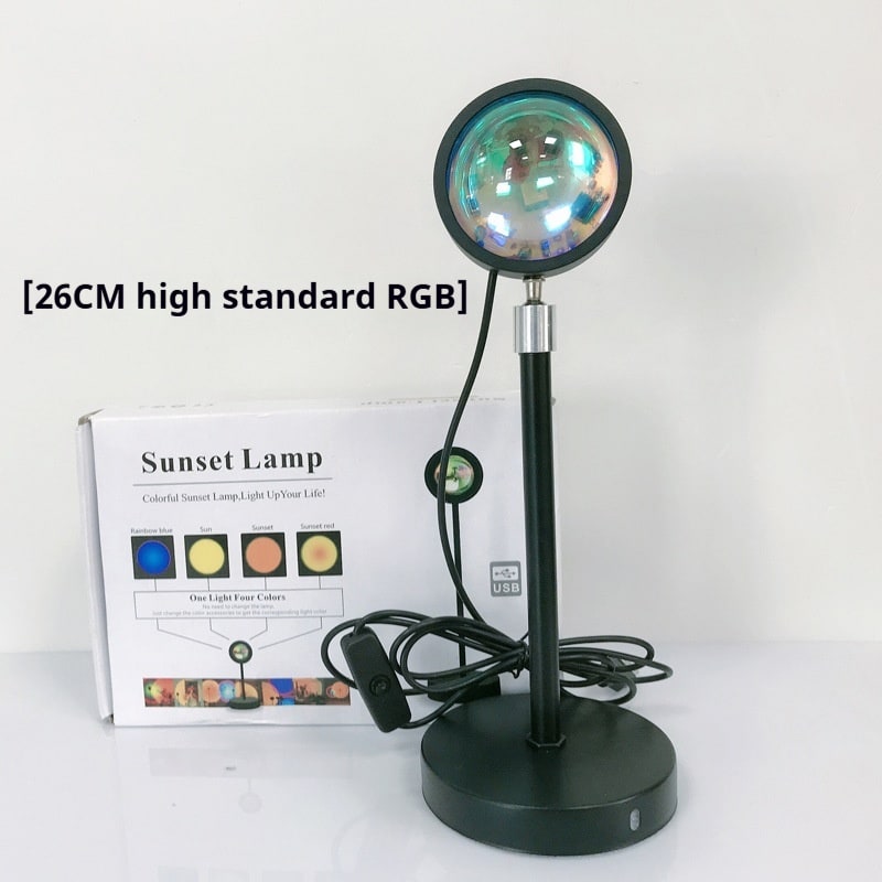 Sunset Lamp Projector LED Night Light with Adjustable Stand for Bedroom Star - Image 4