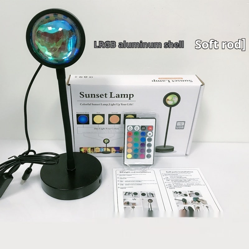 Sunset Lamp Projector LED Night Light with Adjustable Stand for Bedroom Star - Image 6